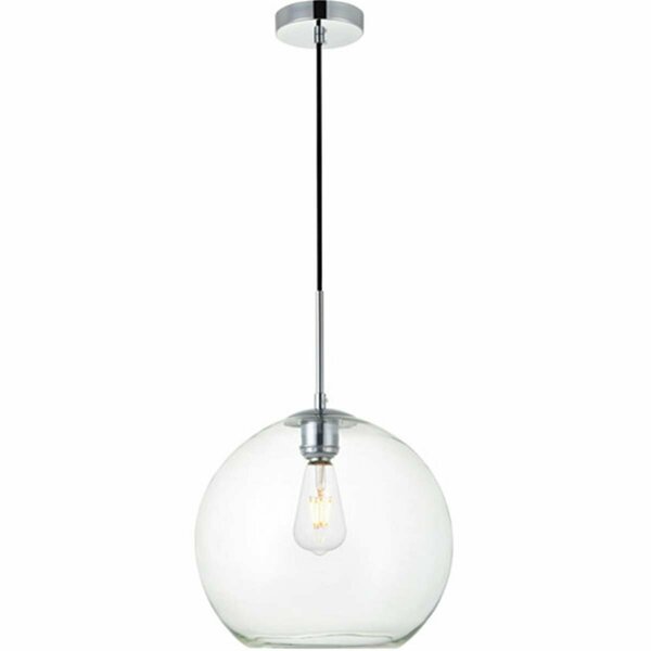 Cling Baxter 1 Light Pendant Ceiling Light with Clear Glass Chrome CL2955550